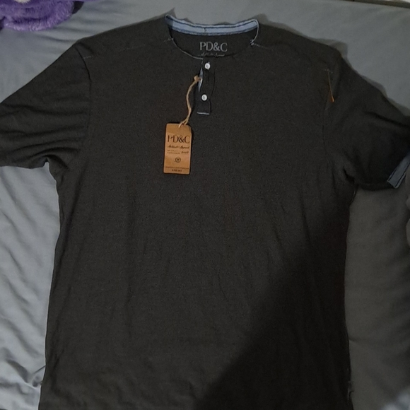 PD&C Other - PD&C XL New Charcoal Button Up T-shirt